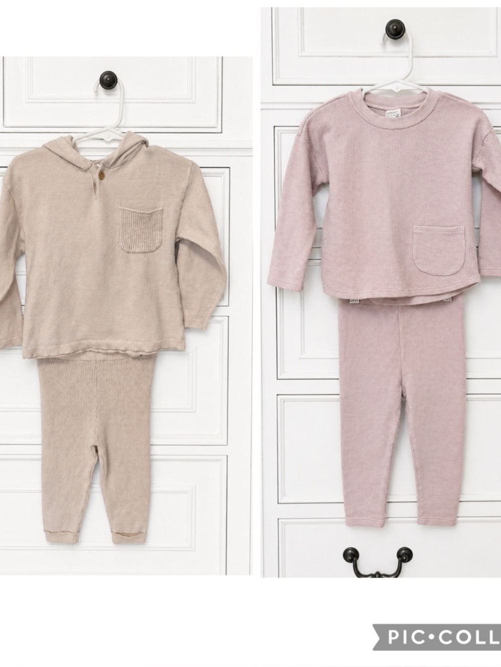 Modern Moments Gerber 2T Toddler Girl 4 Piece Waffle Knit Outfit Bundle
